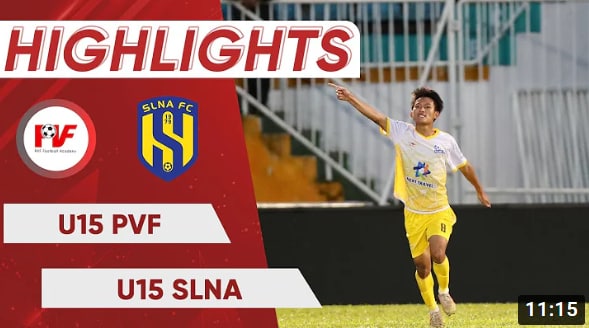 HIGHLIGHTS | U15 PVF - U15 SLNA | Trận chung kết trong mơ với 6 bàn thắng, "ngai vàng" đổi chủ